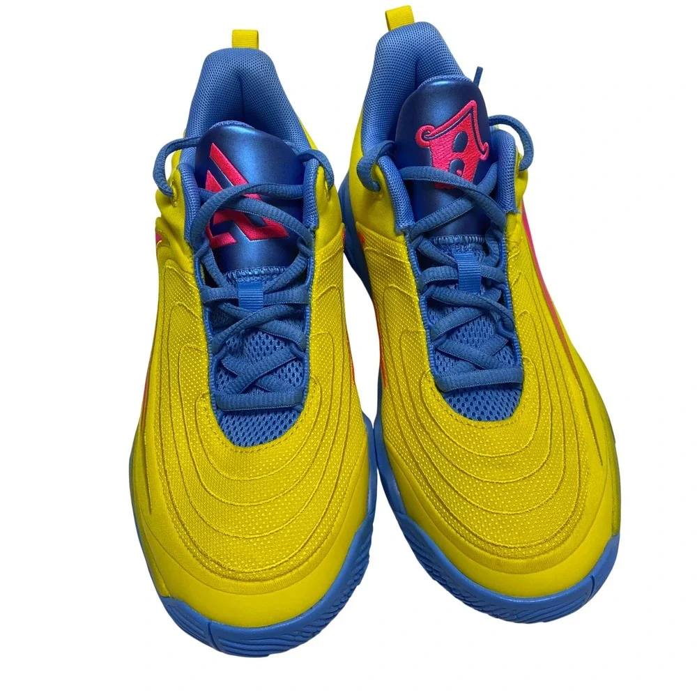 Nike Giannis Immortality 2 Yellow Blue Pink Shoes FZ6734-700 Kids 6Y NWOB